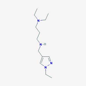 [3-(diethylamino)propyl][(1-ethyl-1H-pyrazol-4-yl)methyl]amine