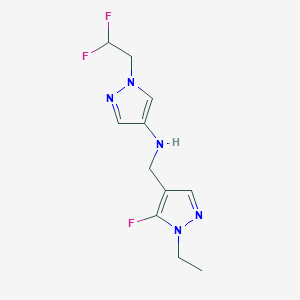 1-(2,2-difluoroethyl)-N-[(1-ethyl-5-fluoro-1H-pyrazol-4-yl)methyl]-1H-pyrazol-4-amine