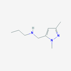 (2,5-Dimethyl-2H-pyrazol-3-ylmethyl)-propyl-amine