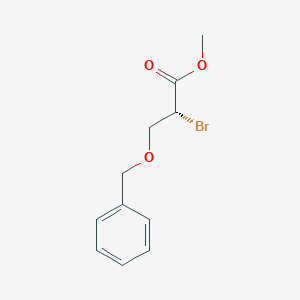 molecular formula C11H13BrO3 B11739579 R-3-Benzyloxy-2-bromopropionic acid methyl ester 