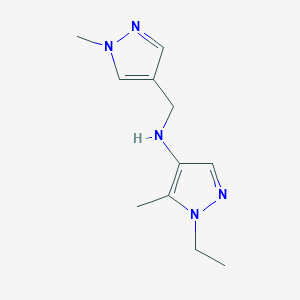 1-ethyl-5-methyl-N-[(1-methyl-1H-pyrazol-4-yl)methyl]-1H-pyrazol-4-amine