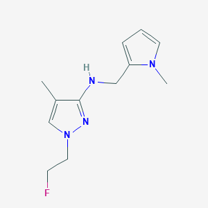 1-(2-fluoroethyl)-4-methyl-N-[(1-methyl-1H-pyrrol-2-yl)methyl]-1H-pyrazol-3-amine