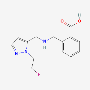 2-[({[1-(2-fluoroethyl)-1H-pyrazol-5-yl]methyl}amino)methyl]benzoic acid