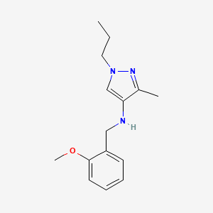 N-[(2-methoxyphenyl)methyl]-3-methyl-1-propyl-1H-pyrazol-4-amine