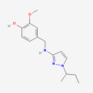 4-({[1-(butan-2-yl)-1H-pyrazol-3-yl]amino}methyl)-2-methoxyphenol