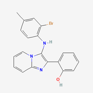 2-[3-(2-Bromo-4-methylanilino)imidazo[1,2-a]pyridin-2-yl]phenol
