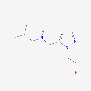 {[1-(2-fluoroethyl)-1H-pyrazol-5-yl]methyl}(2-methylpropyl)amine