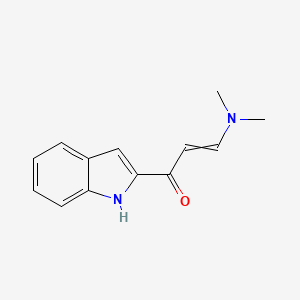 molecular formula C13H14N2O B11739709 3-(dimethylamino)-1-(1H-indol-2-yl)prop-2-en-1-one 