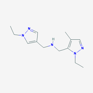 [(1-ethyl-1H-pyrazol-4-yl)methyl][(1-ethyl-4-methyl-1H-pyrazol-5-yl)methyl]amine