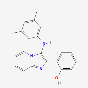 molecular formula C21H19N3O B1173973 2-[3-(3,5-Dimethylanilino)imidazo[1,2-a]pyridin-2-yl]phenol 