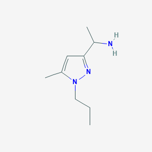 1-(5-methyl-1-propyl-1H-pyrazol-3-yl)ethan-1-amine