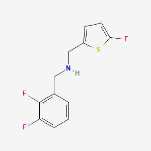 molecular formula C12H10F3NS B11739736 [(2,3-Difluorophenyl)methyl][(5-fluorothiophen-2-yl)methyl]amine 