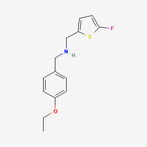 molecular formula C14H16FNOS B11739750 [(4-Ethoxyphenyl)methyl][(5-fluorothiophen-2-yl)methyl]amine 