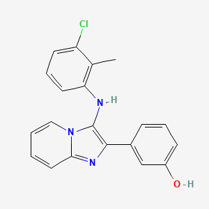 molecular formula C20H16ClN3O B1173979 3-[3-(3-Chloro-2-methylanilino)imidazo[1,2-a]pyridin-2-yl]phenol 