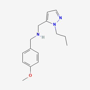 [(4-methoxyphenyl)methyl][(1-propyl-1H-pyrazol-5-yl)methyl]amine