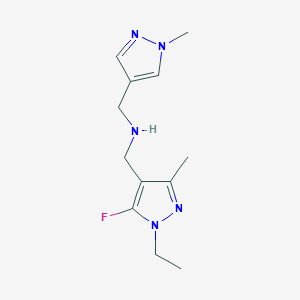 [(1-ethyl-5-fluoro-3-methyl-1H-pyrazol-4-yl)methyl][(1-methyl-1H-pyrazol-4-yl)methyl]amine