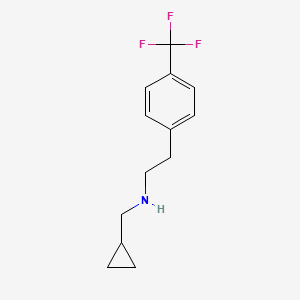 molecular formula C13H16F3N B11739855 (Cyclopropylmethyl)({2-[4-(trifluoromethyl)phenyl]ethyl})amine 