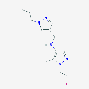 1-(2-fluoroethyl)-5-methyl-N-[(1-propyl-1H-pyrazol-4-yl)methyl]-1H-pyrazol-4-amine