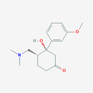 molecular formula C16H23NO3 B11739880 (3R,4R)-4-[(dimethylamino)methyl]-3-hydroxy-3-(3-methoxyphenyl)cyclohexan-1-one CAS No. 187220-41-3