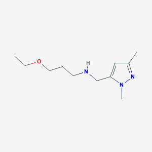 [(1,3-dimethyl-1H-pyrazol-5-yl)methyl](3-ethoxypropyl)amine