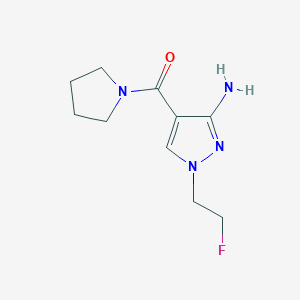 1-(2-Fluoroethyl)-4-(pyrrolidin-1-ylcarbonyl)-1H-pyrazol-3-amine