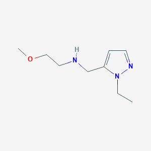 molecular formula C9H17N3O B11739906 [(1-Ethyl-1H-pyrazol-5-yl)methyl](2-methoxyethyl)amine 