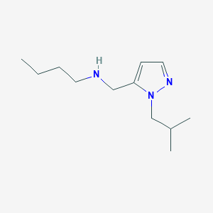 molecular formula C12H23N3 B11739919 butyl({[1-(2-methylpropyl)-1H-pyrazol-5-yl]methyl})amine CAS No. 1856029-39-4