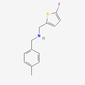 molecular formula C13H14FNS B11739928 [(5-Fluorothiophen-2-yl)methyl][(4-methylphenyl)methyl]amine 