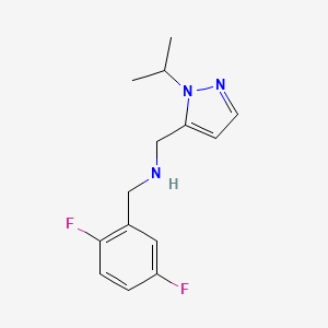 [(2,5-difluorophenyl)methyl]({[1-(propan-2-yl)-1H-pyrazol-5-yl]methyl})amine