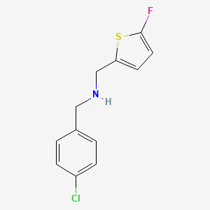 [(4-Chlorophenyl)methyl][(5-fluorothiophen-2-yl)methyl]amine