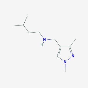 molecular formula C11H21N3 B11739947 [(1,3-dimethyl-1H-pyrazol-4-yl)methyl](3-methylbutyl)amine 