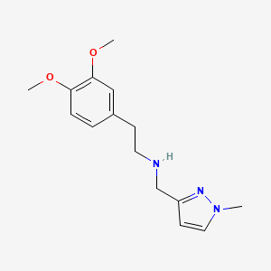 molecular formula C15H21N3O2 B11739993 [2-(3,4-dimethoxyphenyl)ethyl][(1-methyl-1H-pyrazol-3-yl)methyl]amine 