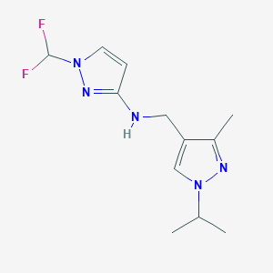 1-(difluoromethyl)-N-{[3-methyl-1-(propan-2-yl)-1H-pyrazol-4-yl]methyl}-1H-pyrazol-3-amine