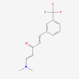 1-(Dimethylamino)-5-[3-(trifluoromethyl)phenyl]penta-1,4-dien-3-one