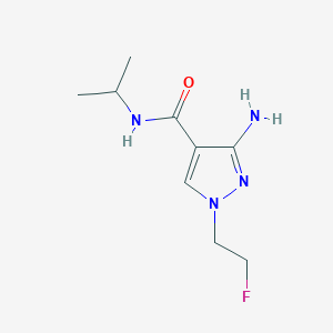 3-amino-1-(2-fluoroethyl)-N-(propan-2-yl)-1H-pyrazole-4-carboxamide