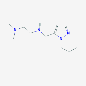 molecular formula C12H24N4 B11740139 [2-(dimethylamino)ethyl]({[1-(2-methylpropyl)-1H-pyrazol-5-yl]methyl})amine 