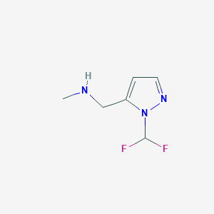 1-(1-(Difluoromethyl)-1h-pyrazol-5-yl)-N-methylmethanamine