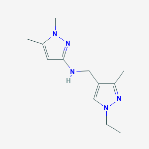 N-[(1-Ethyl-3-methyl-1H-pyrazol-4-YL)methyl]-1,5-dimethyl-1H-pyrazol-3-amine