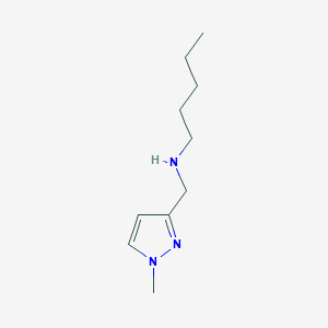 molecular formula C10H19N3 B11740156 [(1-methyl-1H-pyrazol-3-yl)methyl](pentyl)amine 