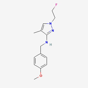 1-(2-fluoroethyl)-N-(4-methoxybenzyl)-4-methyl-1H-pyrazol-3-amine