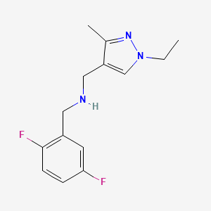 [(2,5-difluorophenyl)methyl][(1-ethyl-3-methyl-1H-pyrazol-4-yl)methyl]amine