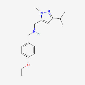 [(4-ethoxyphenyl)methyl]({[1-methyl-3-(propan-2-yl)-1H-pyrazol-5-yl]methyl})amine