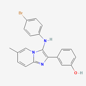 molecular formula C20H16BrN3O B1174022 3-[3-(4-Bromoanilino)-6-methylimidazo[1,2-a]pyridin-2-yl]phenol 