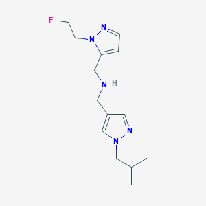 {[1-(2-fluoroethyl)-1H-pyrazol-5-yl]methyl}({[1-(2-methylpropyl)-1H-pyrazol-4-yl]methyl})amine