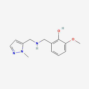 2-Methoxy-6-({[(1-methyl-1H-pyrazol-5-YL)methyl]amino}methyl)phenol