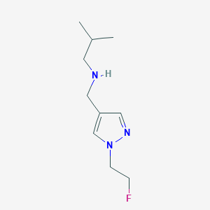 {[1-(2-fluoroethyl)-1H-pyrazol-4-yl]methyl}(2-methylpropyl)amine