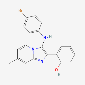 molecular formula C20H16BrN3O B1174028 2-[3-(4-Bromoanilino)-7-methylimidazo[1,2-a]pyridin-2-yl]phenol 
