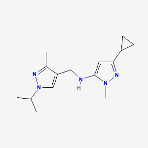 3-cyclopropyl-1-methyl-N-{[3-methyl-1-(propan-2-yl)-1H-pyrazol-4-yl]methyl}-1H-pyrazol-5-amine