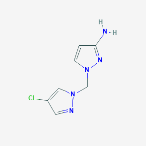 1-[(4-Chloro-1H-pyrazol-1-YL)methyl]-1H-pyrazol-3-amine