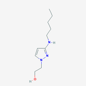 2-[3-(pentylamino)-1H-pyrazol-1-yl]ethan-1-ol